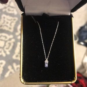 10K Silver and Amethyst necklace